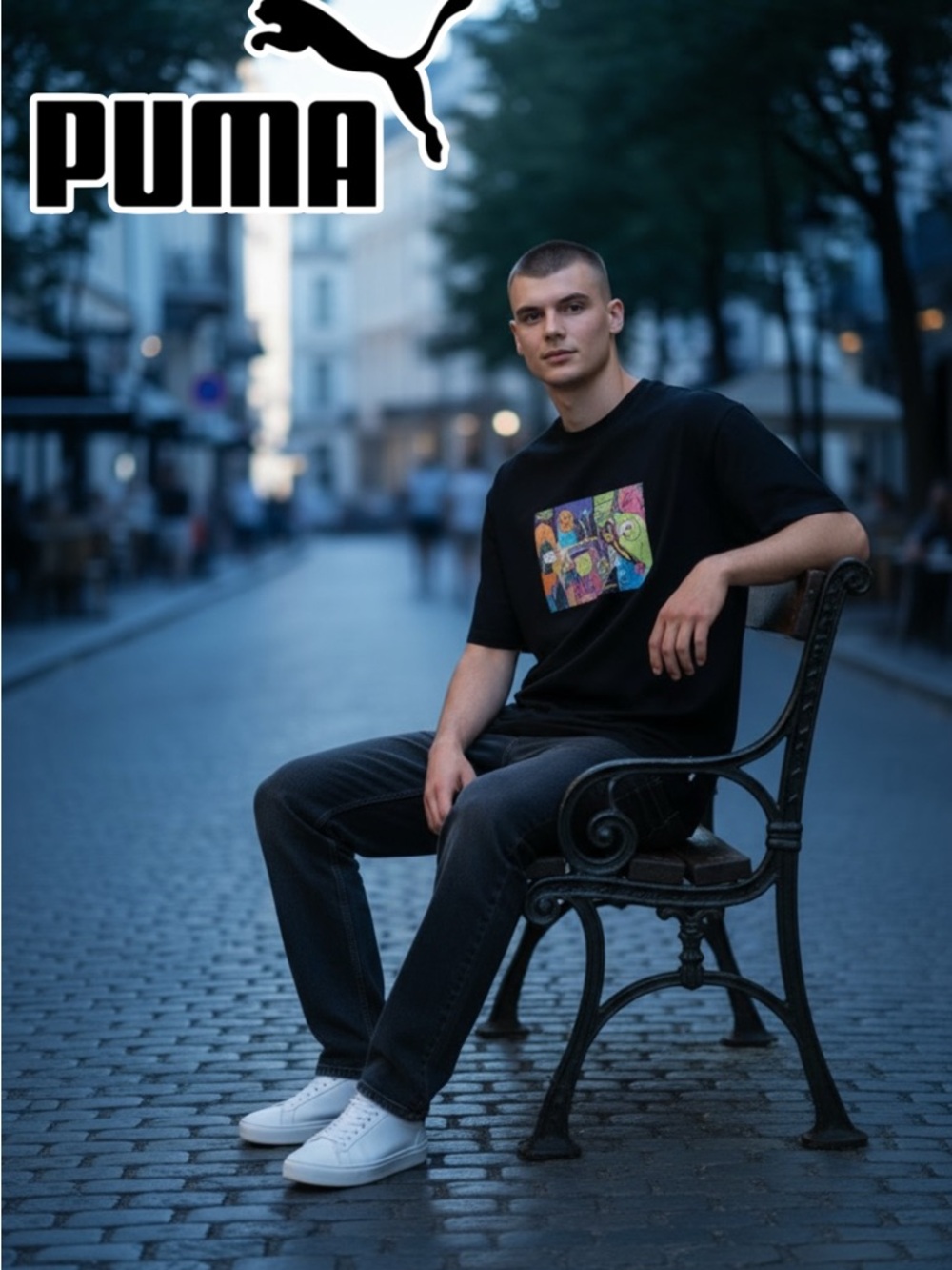 MENS PUMA DOWNTOWN GRAPHIC TEE